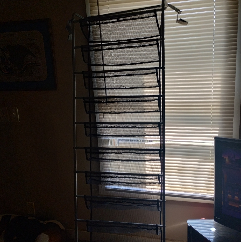 Behind the door shoe rack for storage